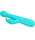 PRETTY LOVE DEJON VIBRADOR RABBIT 3 EN 1 MULTIFUNCIaN VERDE AGUA