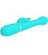 PRETTY LOVE DEJON VIBRADOR RABBIT 3 EN 1 MULTIFUNCIaN VERDE AGUA