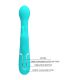 PRETTY LOVE DEJON VIBRADOR RABBIT 3 EN 1 MULTIFUNCIaN VERDE AGUA