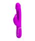 PRETTY LOVE KAMPAS VIBRADOR RABBIT 3 EN 1 MULTIFUNCIaN CON LENGUA FUCSIA