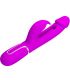 PRETTY LOVE KAMPAS VIBRADOR RABBIT 3 EN 1 MULTIFUNCIaN CON LENGUA FUCSIA