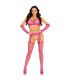 LEG AVENUE SET TOP MEDIAS DE LIGA GUANTES FUCSIA