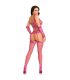 LEG AVENUE SET TOP MEDIAS DE LIGA GUANTES FUCSIA