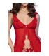 CHILIROSE CR 4696 BABYDOLL TANGA CROTCHLESS ROJO S M