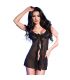 CHILIROSE CR 4219 BABYDOLL TANGA CROTCHLESS NEGRO S M