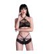 CHILIROSE CR 4428 SUJETADOR PANTIES NEGRO S M