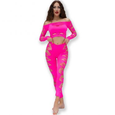 CHILIROSE CR 4632 TOP PANTALON FUCSIA S L