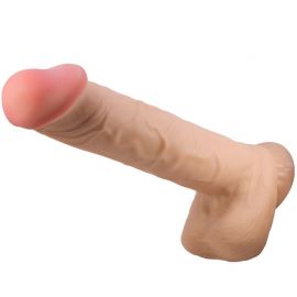 PRETTY LOVE SLIDING SKIN SERIES DILDO REALaSTICO CON VENTOSA PIEL DESLIZANTE 26 CM