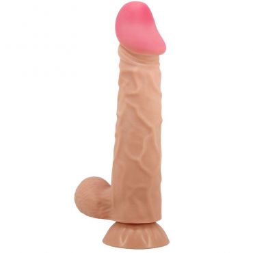 PRETTY LOVE SLIDING SKIN SERIES DILDO REALaSTICO CON VENTOSA PIEL DESLIZANTE 24 CM