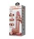 PRETTY LOVE SLIDING SKIN SERIES DILDO REALaSTICO CON VENTOSA PIEL DESLIZANTE MORENO 24 CM