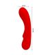 PRETTY LOVE PRESCOTT VIBRADOR RECARGABLE ROJO