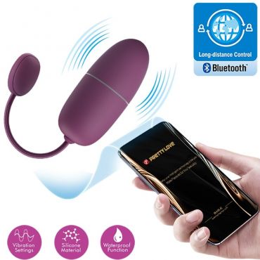 PRETTY LOVE NYMPH HUEVO VIBRADOR CONTROLADO POR APP LILA