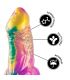 EPIC IRIS DILDO CON TESTaCULOS ARCOaRIS DE PLACER