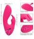 CALEXOTICS SO CAL SUSHINE VIBRATOR RABBIT FUCSIA BY CALIFORNIA DREAMING