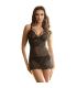 SUBBLIME BABYDOLL CON TIRANTES AJUSTABLES DE ENCAJE NEGRO S M