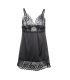 SUBBLIME BABYDOLL CON ESTAMPADO FLORAL PECHO NEGRO S M