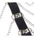 SUBBLIME ARNaS DE PECHO CADENAS CUERO NEGRO TALLA aNICA