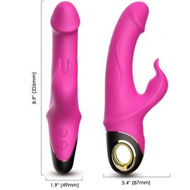 ARMONY METEROR DILDO VIBRADOR RABBIT ROTADOR FUCSIA