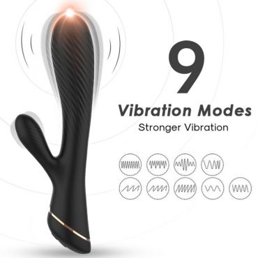 ARMONY VIBRADOR RABBIT SILICONA NEGRO