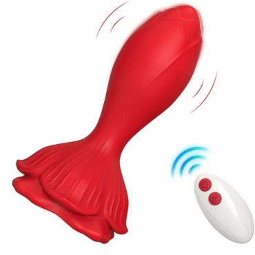 ARMONY ROSA VIBRADOR PLUG ANAL PEQUEaO CONTROL REMOTO ROJO