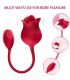 ARMONY ROSA VIBRADOR ESTIMULADOR CLaTORIS CON COLA 10 MODOS ROJO