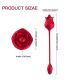 ARMONY ROSA VIBRADOR ESTIMULADOR CLaTORIS CON COLA 10 MODOS ROJO