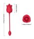 ARMONY ROSA 2 EN 1 ESTIMULADOR SUCCIaN VIBRADOR 10 MODOS CON COLA ROJO