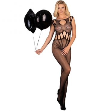 LIVCO CORSETTI FASHION AMAHIL BODYSTOCKING CROTCHLESS NEGRO TALLA aNICA