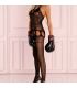 LIVCO CORSETTI FASHION IMELAM LC 17345 BODYSTOCKING CROTCHLESS NEGRO TALLA aNICA