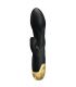 PRETTY LOVE VIBRADOR DE LUJO BAaADO EN ORO RECARGABLE NEGRO