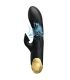 PRETTY LOVE VIBRADOR DE LUJO BAaADO EN ORO RECARGABLE NEGRO