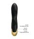 PRETTY LOVE VIBRADOR DE LUJO BAaADO EN ORO RECARGABLE NEGRO