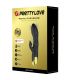 PRETTY LOVE VIBRADOR DE LUJO BAaADO EN ORO RECARGABLE NEGRO