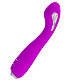 PRETTY LOVE HECTOR VIBRADOR ELECTROSHOCK RECARGABLE IMPERMEABLE MORADO