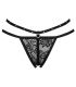 LIVCO CORSETTI FASHION NOMADE TANGA CROTCHLESS NEGRO S M