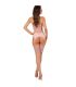 LIVCO CORSETTI FASHION PERSINNE PEACH SET CORSET PANTY MEDIAS S M