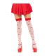 LEG AVENUE CALCETINES ALTOS CHAMPIaONES ROJO BLANCO