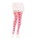 LEG AVENUE MEDIAS CON ABERTURAS CORAZON LAZOS ROSA