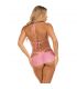 LEG AVENUE SET TRES PIEZAS DIAMANTES ROSA S M