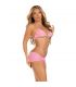 LEG AVENUE SET TRES PIEZAS DIAMANTES ROSA S M