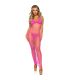 LEG AVENUE VESTIDO DE REJILLA LARGO FUCSIA TALLA aNICA