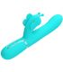 PRETTY LOVE VIBRADOR RABBIT MULTIFUNCIaN 4 EN 1 MARIPOSA VERDE AGUA