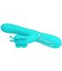 PRETTY LOVE VIBRADOR RABBIT MULTIFUNCIaN 4 EN 1 MARIPOSA VERDE AGUA