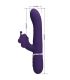 PRETTY LOVE VIBRADOR RABBIT MULTIFUNCIaN 4 EN 1 MARIPOSA MORADO