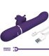 PRETTY LOVE VIBRADOR RABBIT MULTIFUNCIaN 4 EN 1 MARIPOSA MORADO