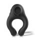 ARMONY ANILLO VIBRADOR SILICONA 3 MOTORES RECARGABLE NEGRO DORADO