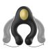 ARMONY ANILLO VIBRADOR SILICONA 3 MOTORES RECARGABLE NEGRO DORADO