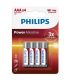 PHILIPS POWER ALKALINE PILA AAA LR03 BLISTER4