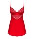 OBSESSIVE INGRIDIA CHEMISE TANGA ROJO XS S