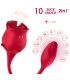 ARMONY ROSA SUCCIONADOR DE CLITORIS VIBRADOR 10 MODOS ROJO